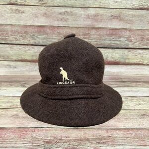 Kingsaur Brown Wool Bucket Hat